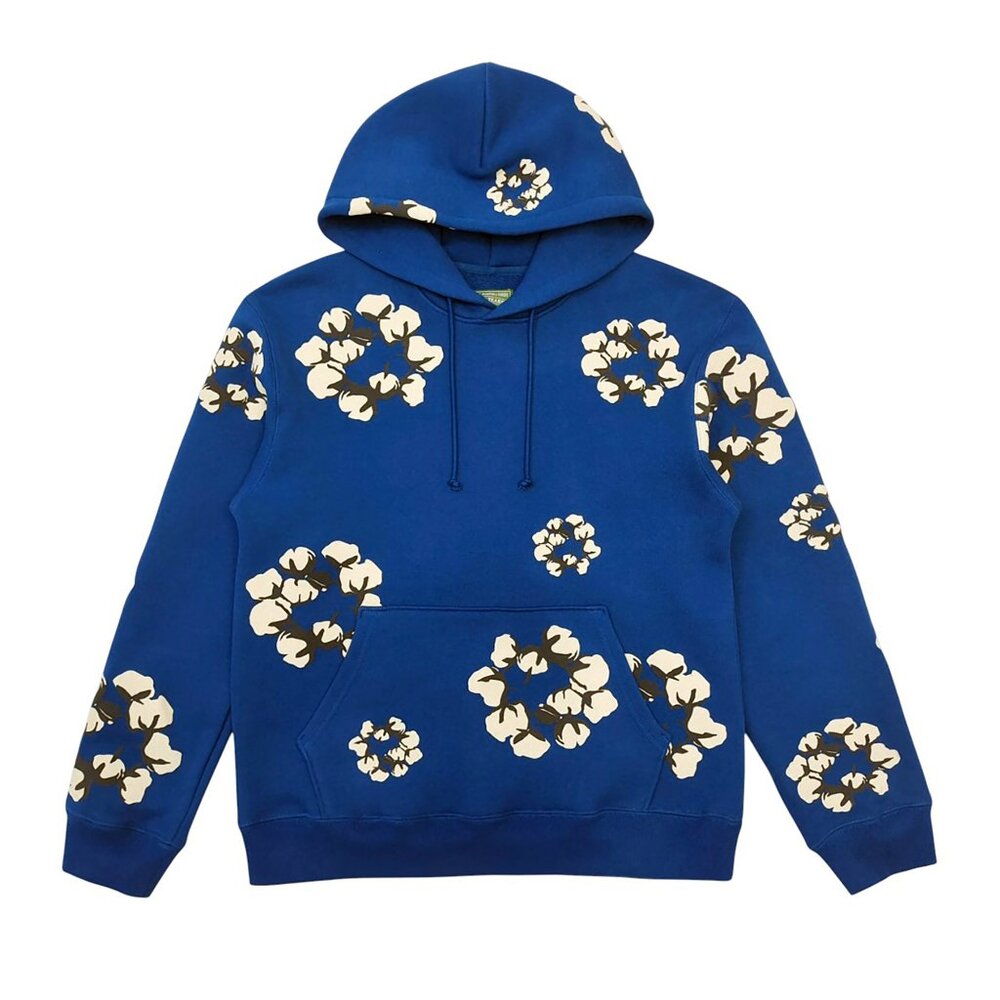 Denim Tears x CPFM Cactus Tears Wreath Pullover Hoodie Navy